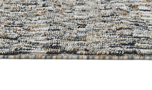 Leon Modern Grey/Light Grey Woven Medium Pile Rug