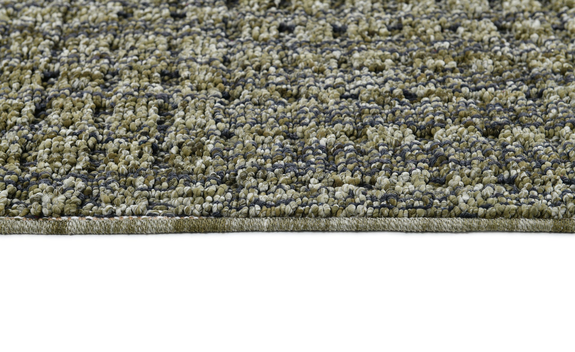 Leon Modern Dark Green Woven Medium Pile Rug