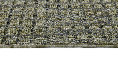 Leon Modern Dark Green Woven Medium Pile Rug