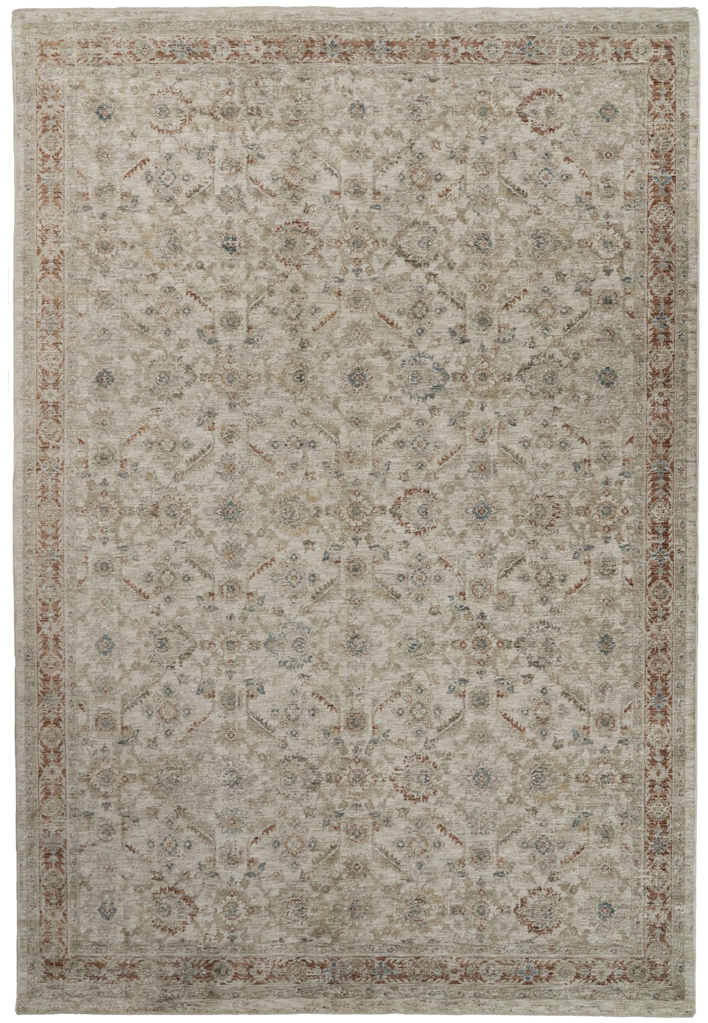 LUMINOUS 17601 Cream/Beige/Red
