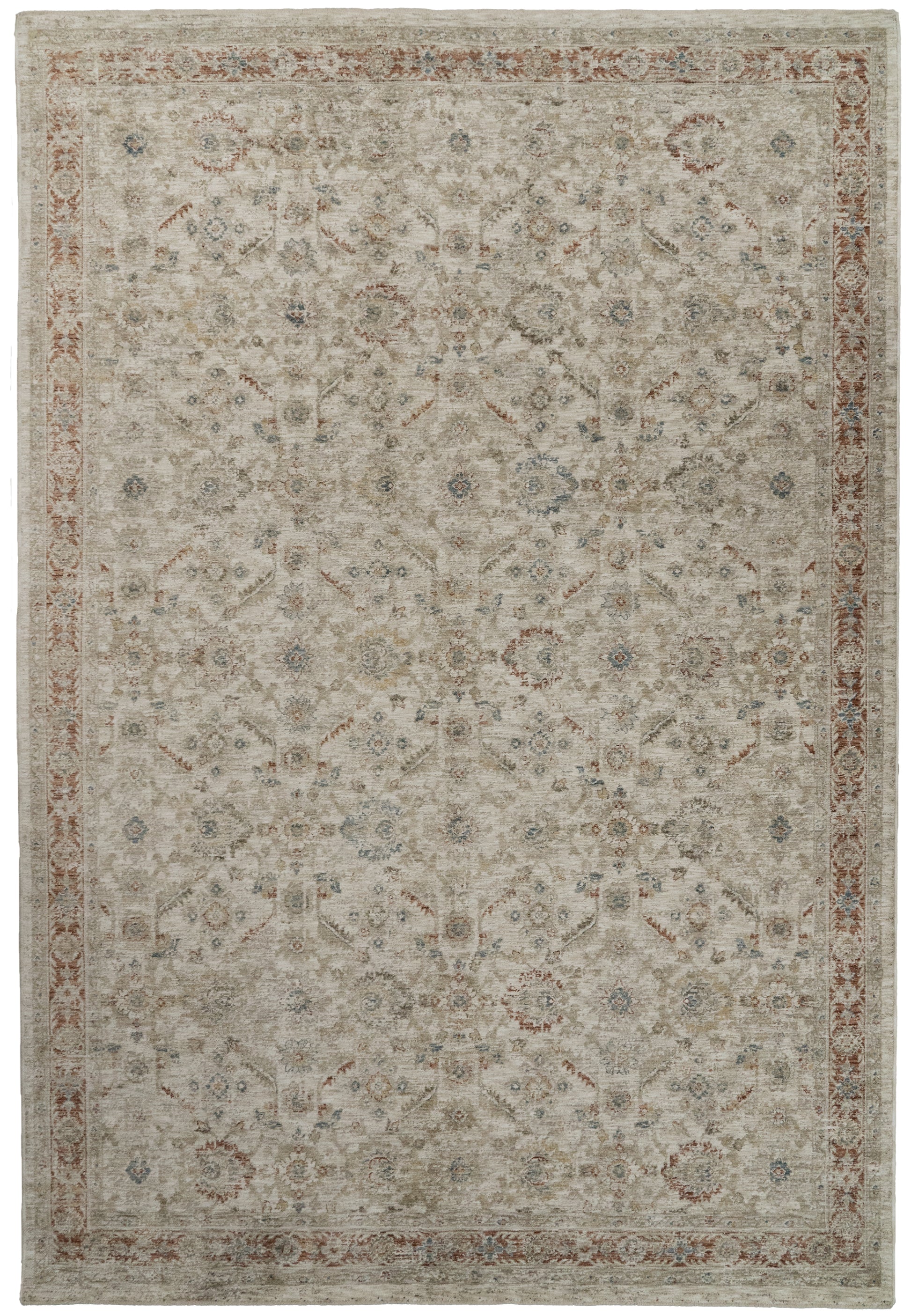 LUMINOUS 17601 Cream/Beige/Red