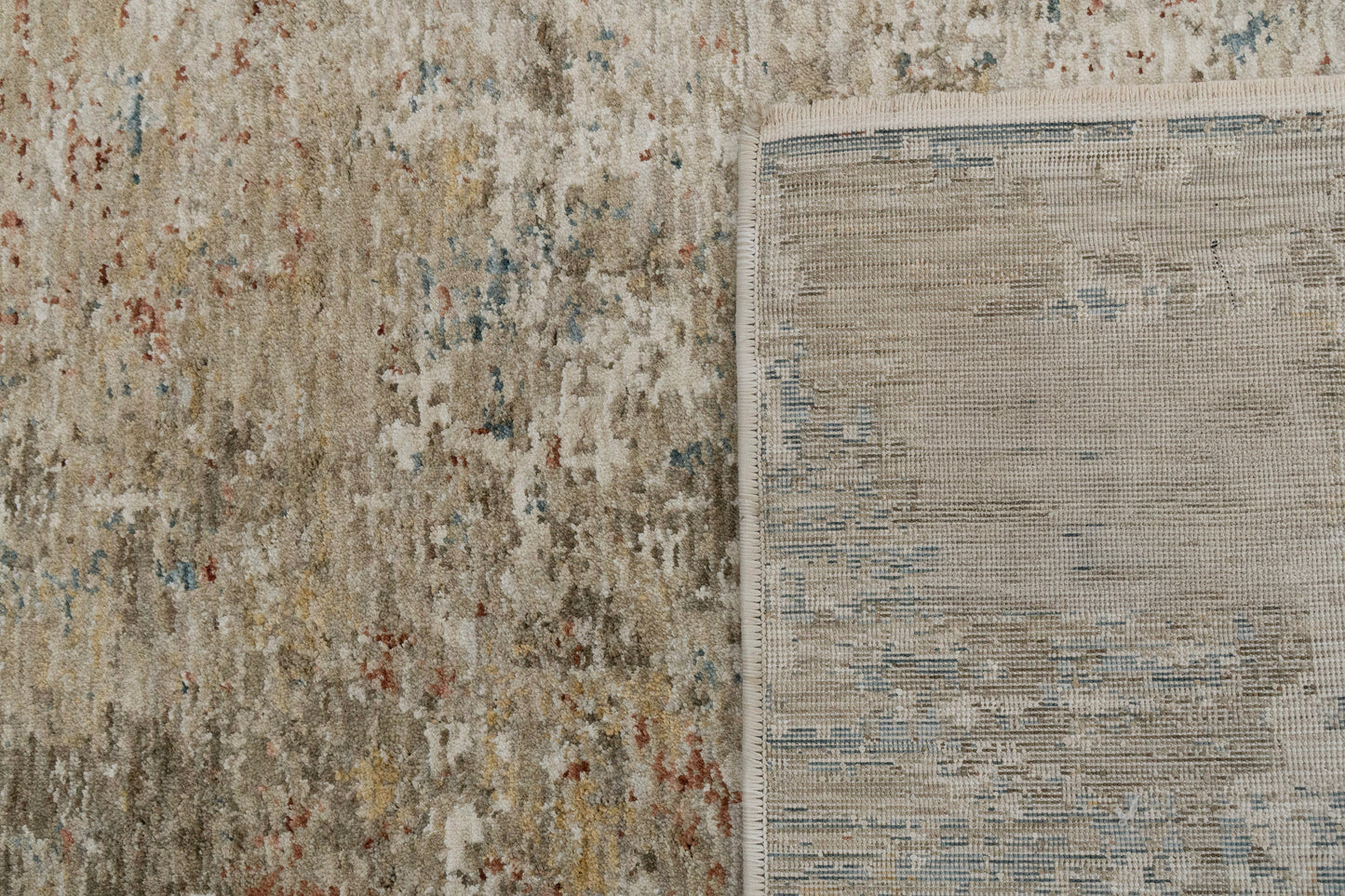 Luminous Modern Cream/Multi Abstract Medium Pile Rug