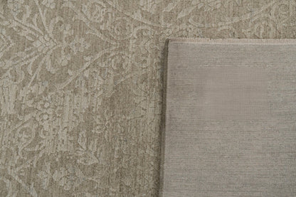 Meadow Transitional Light Beige/Cream Damask Medium Pile Rug