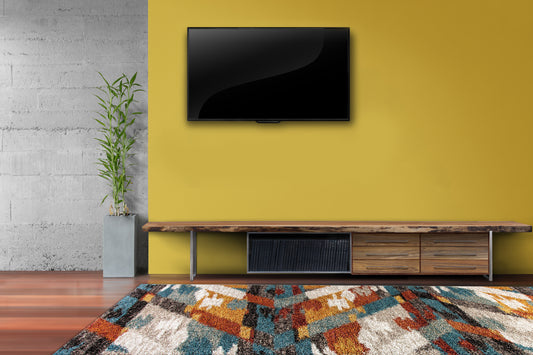 Mehari Contemporary Multi Geometric High Pile Rug