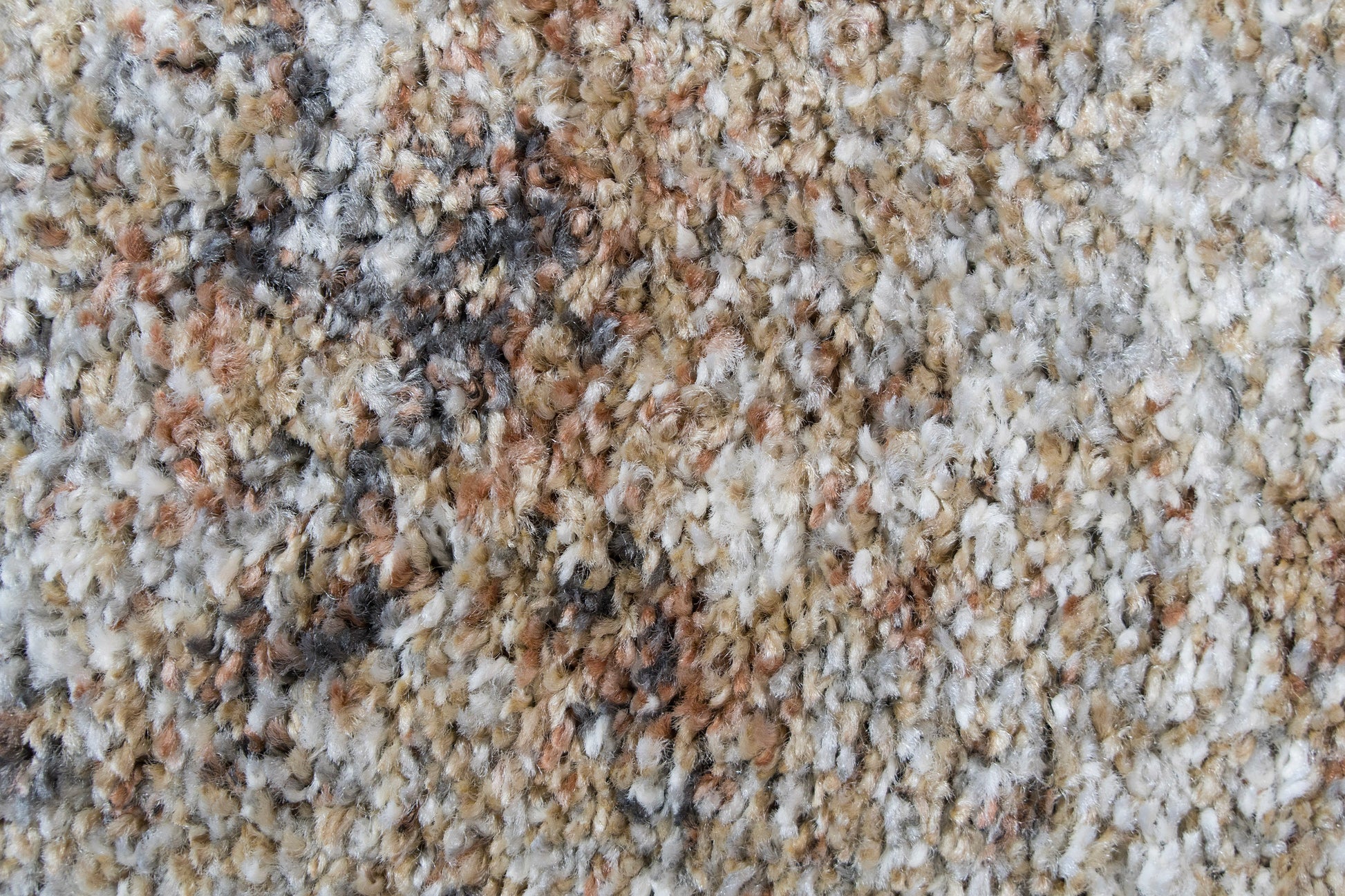 Mehari Modern Ivory/Rust/Multi Abstract High Pile Rug