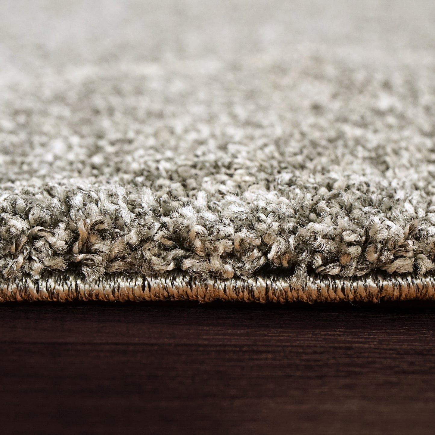 Mehari Contemporary Grey Abstract High Pile Rug
