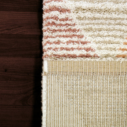 Mehari Contemporary Multi Geometric High Pile Rug