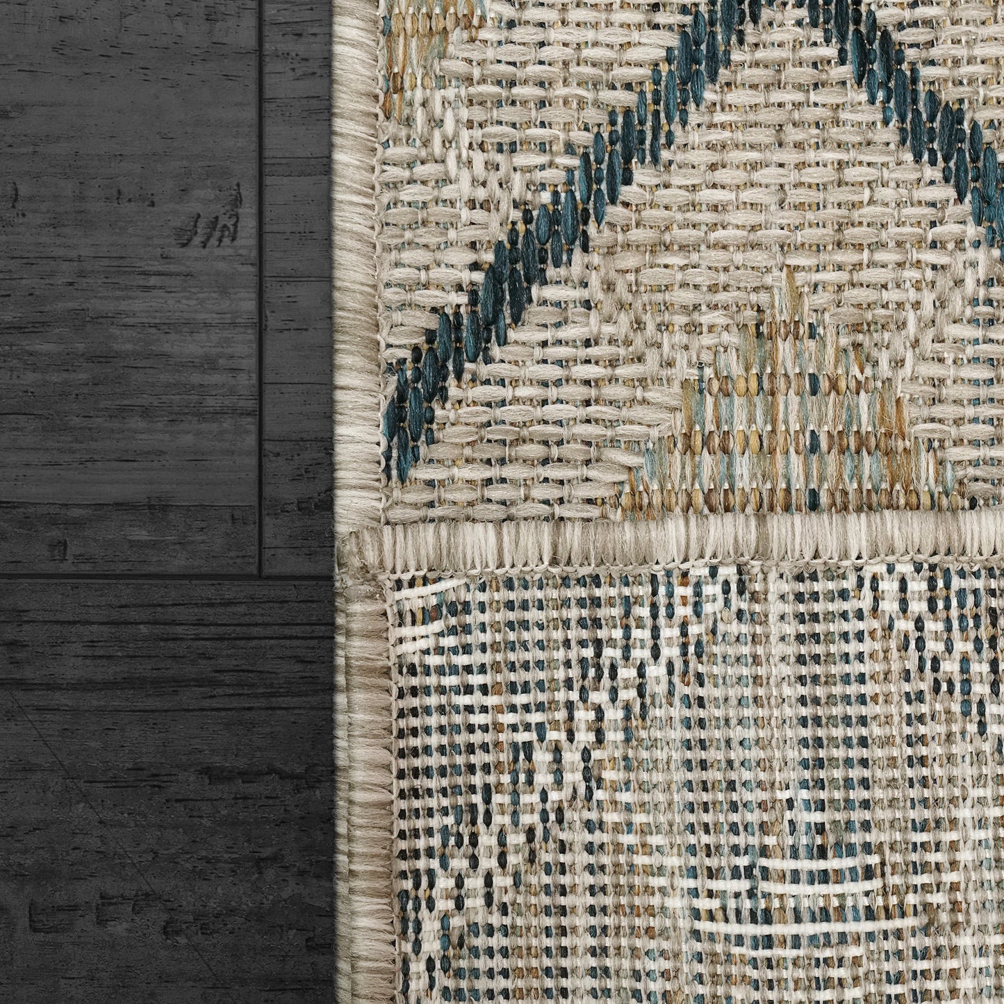 Melissa Modern Ivory/Grey Geometric Medium Pile Rug