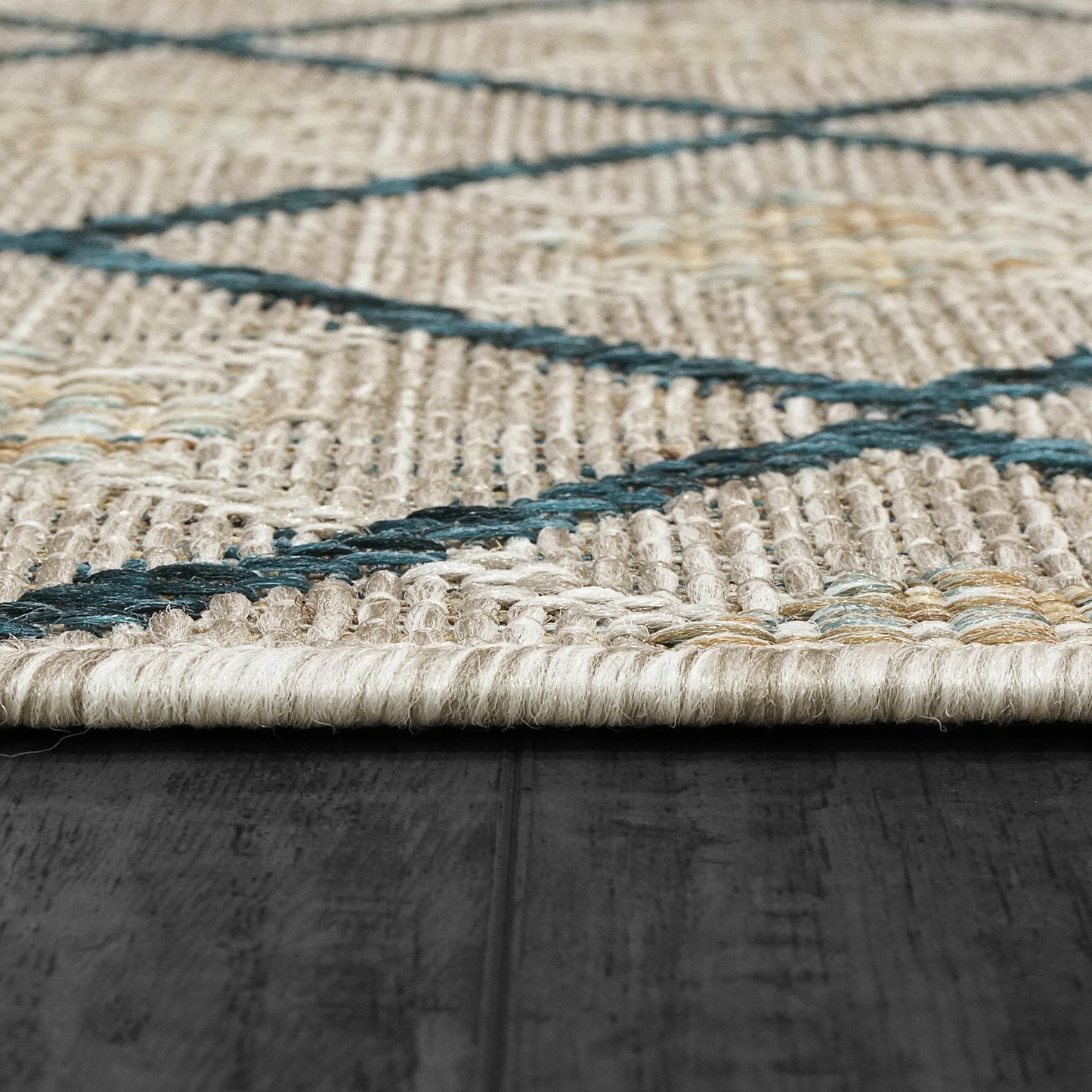 Melissa Modern Ivory/Grey Geometric Medium Pile Rug