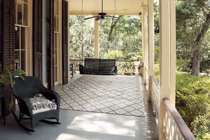 Melissa Modern Ivory/Grey Geometric Medium Pile Rug