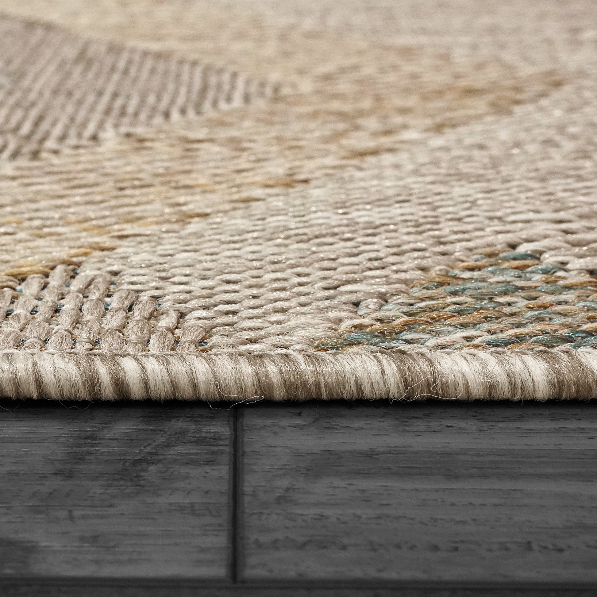 Melissa Modern Beige/Ivory/Grey Geometric Medium Pile Rug