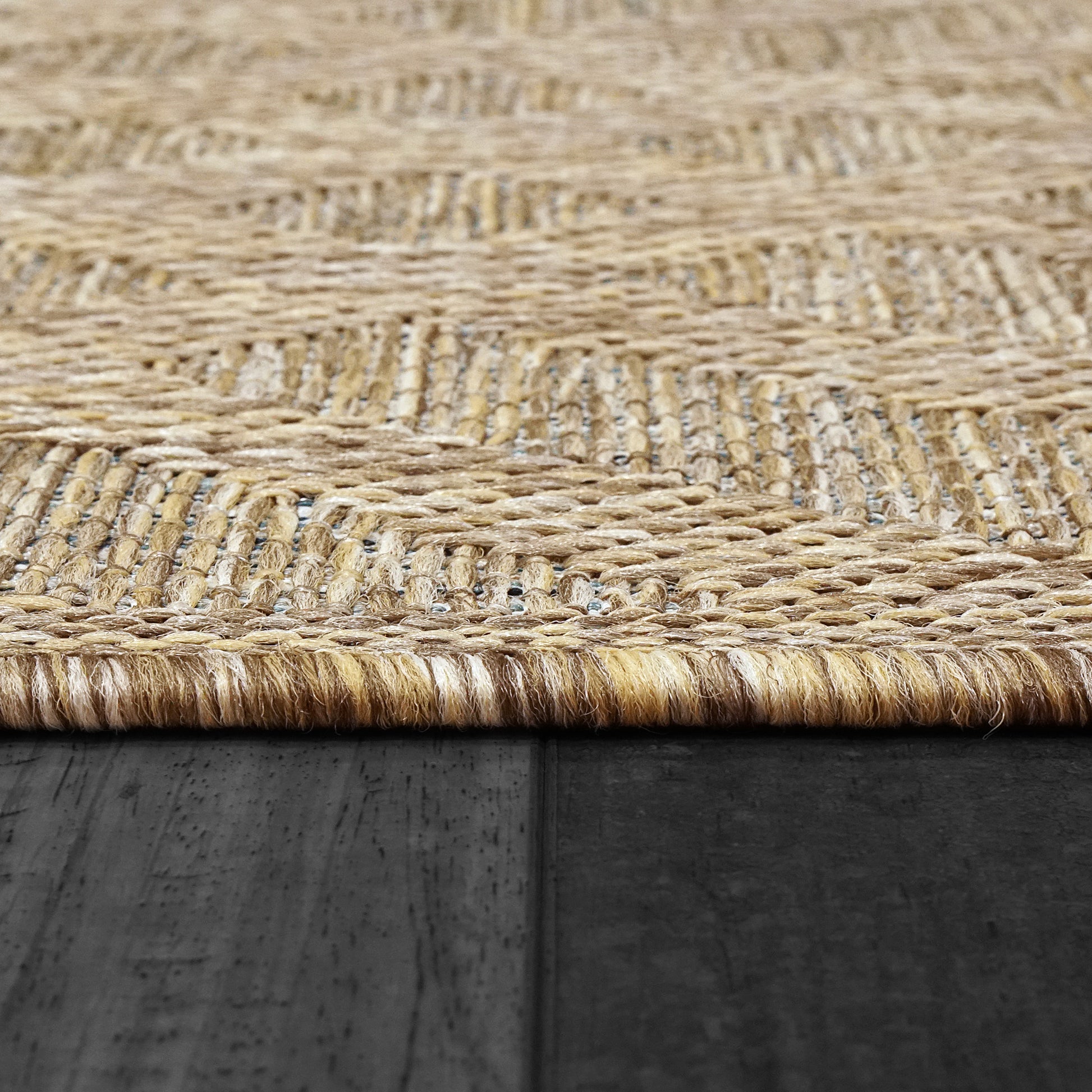 Melissa Modern Beige Geometric Medium Pile Rug