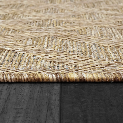 Melissa Modern Beige Geometric Medium Pile Rug