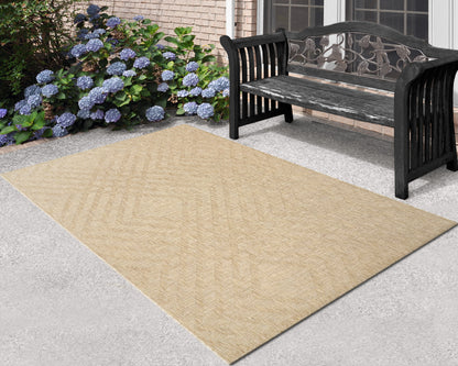 Melissa Modern Beige Geometric Medium Pile Rug