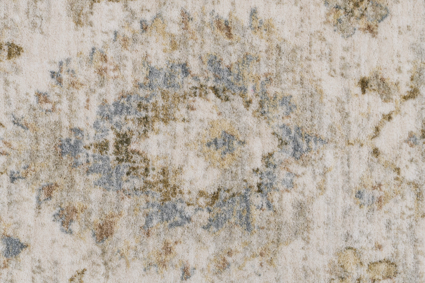Milano Transitional Grey/Beige/Dark Grey Floral Medium Pile Rug