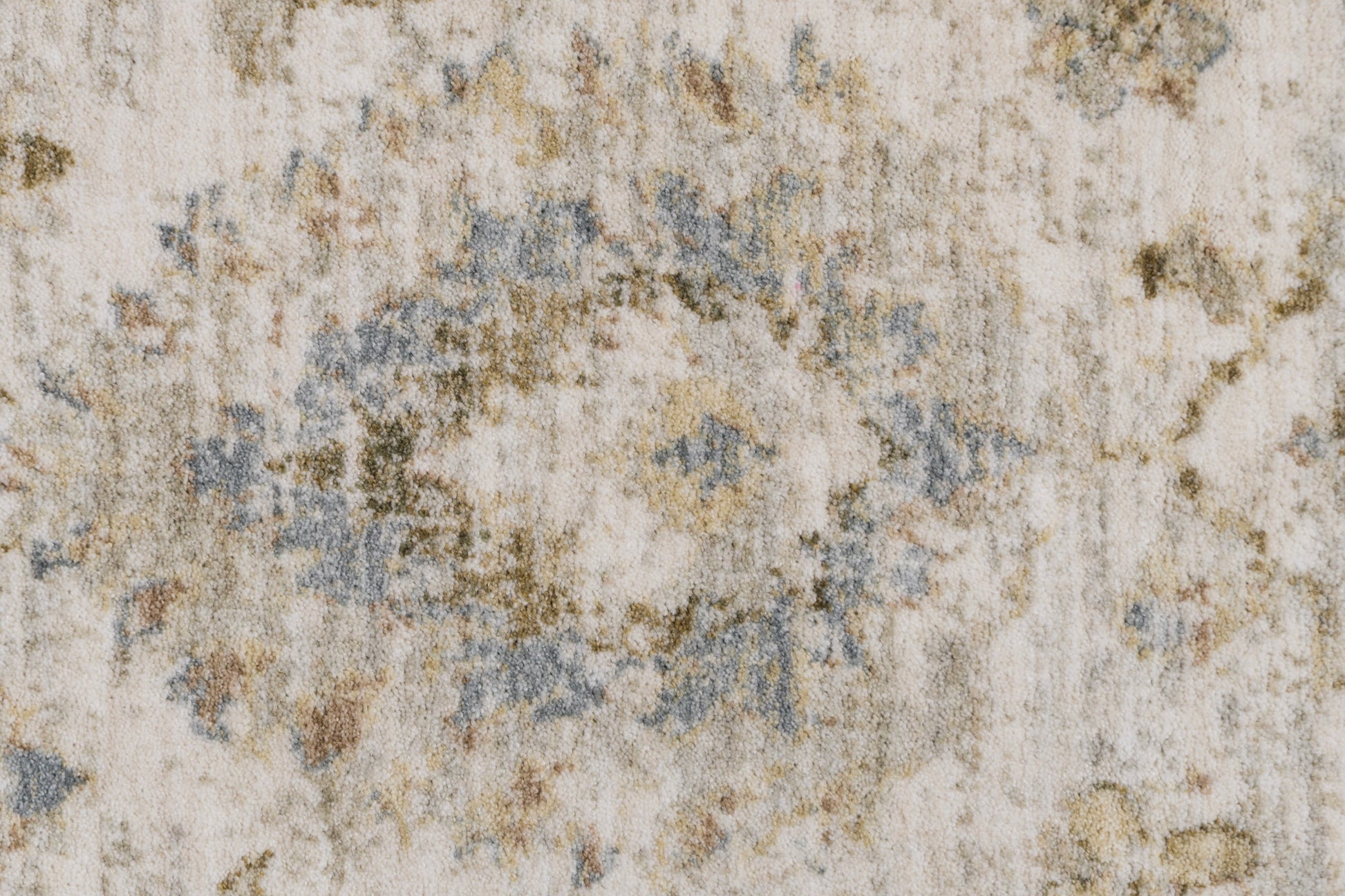 Milano Transitional Grey/Beige/Dark Grey Floral Medium Pile Rug