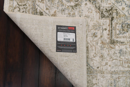 Milano Transitional Grey/Beige Medallion Medium Pile Rug