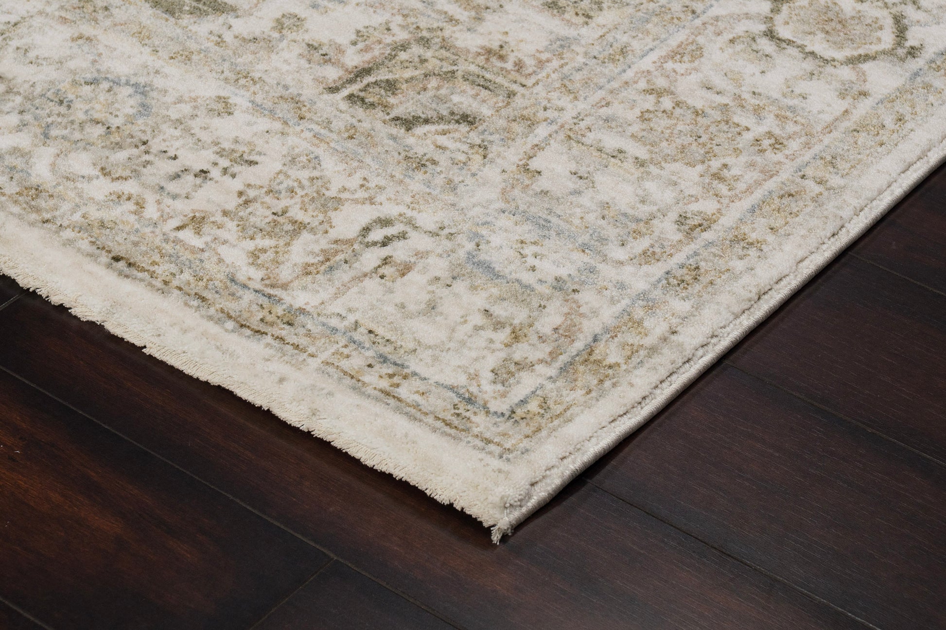 Milano Transitional Grey/Beige Medallion Medium Pile Rug