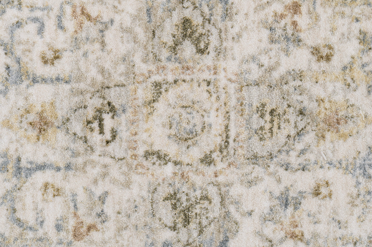 Milano Transitional Grey/Beige Medallion Medium Pile Rug