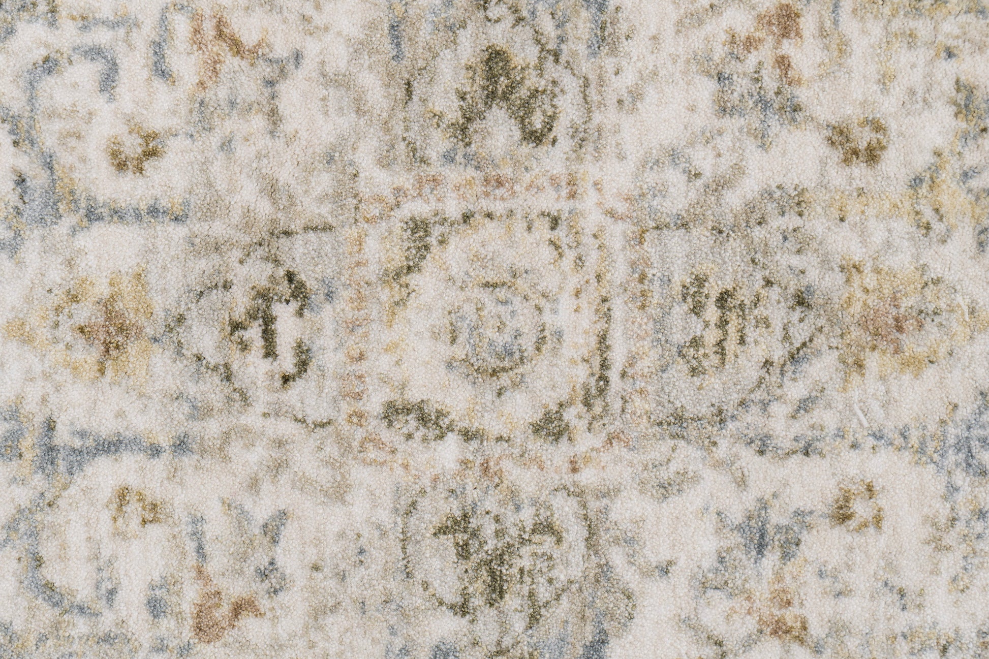 Milano Transitional Grey/Beige Medallion Medium Pile Rug