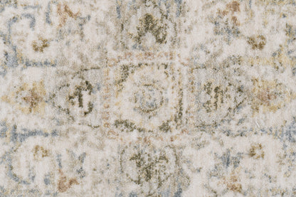 Milano Transitional Grey/Beige Medallion Medium Pile Rug