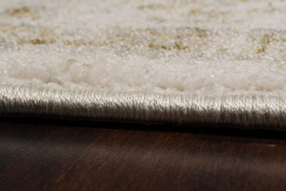 Milano Transitional Grey/Beige Medallion Medium Pile Rug