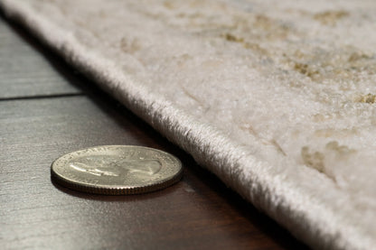 Milano Transitional Grey/Beige Medallion Medium Pile Rug