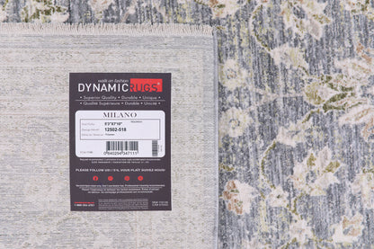 Milano Transitional Navy/Ivory/Beige Floral Medium Pile Rug