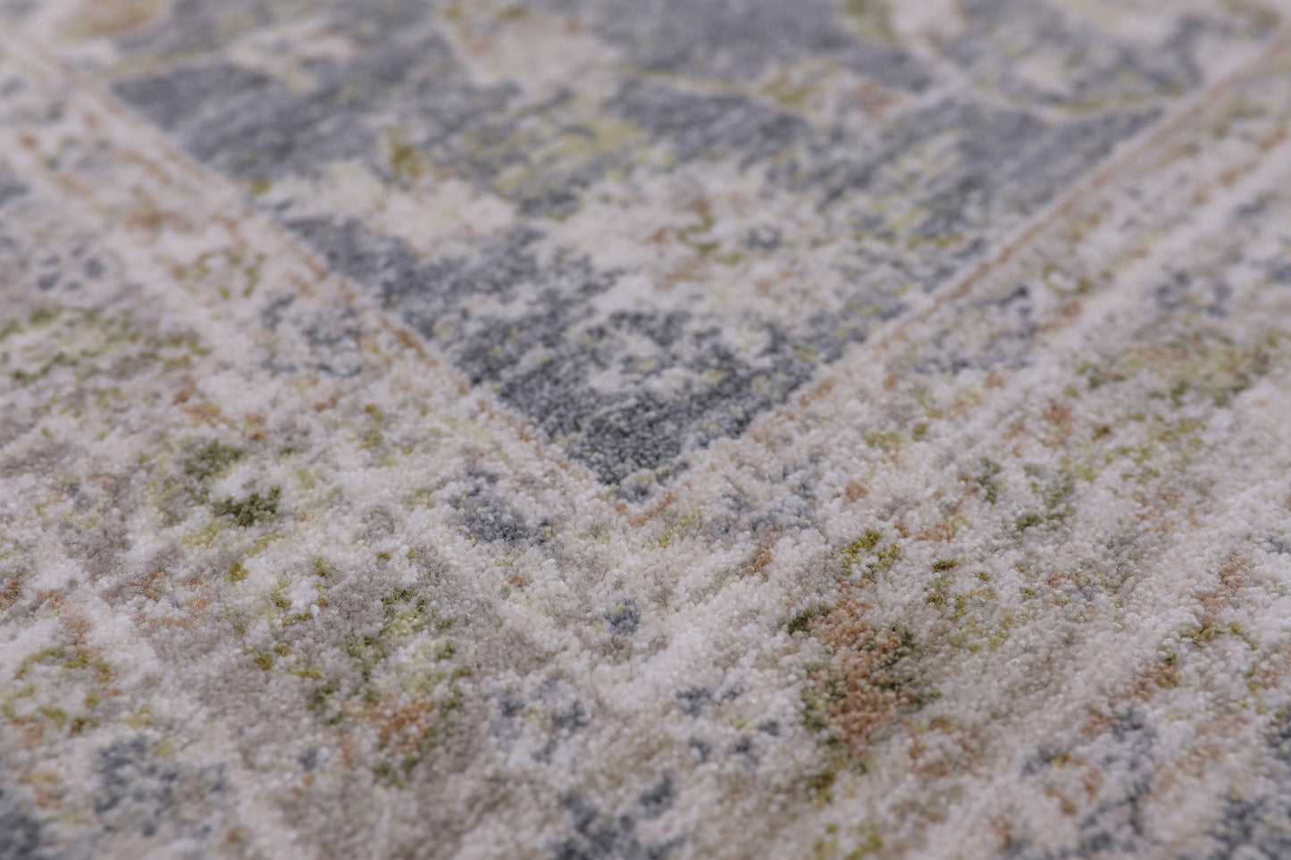 Milano Transitional Navy/Ivory/Beige Floral Medium Pile Rug