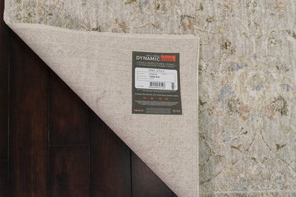 Milano Transitional Grey/Light Grey/Beige Floral Medium Pile Rug