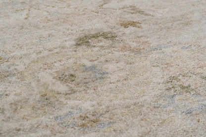 Milano Transitional Grey/Light Grey/Beige Floral Medium Pile Rug