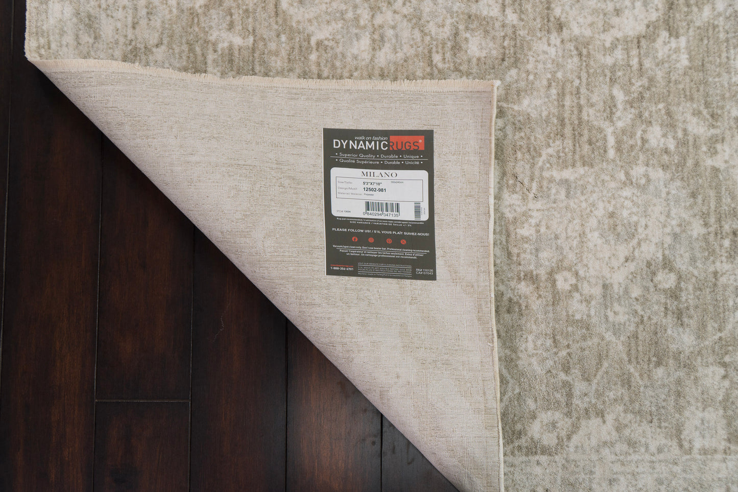 Milano Transitional Light Grey/Beige/Ivory Floral Medium Pile Rug