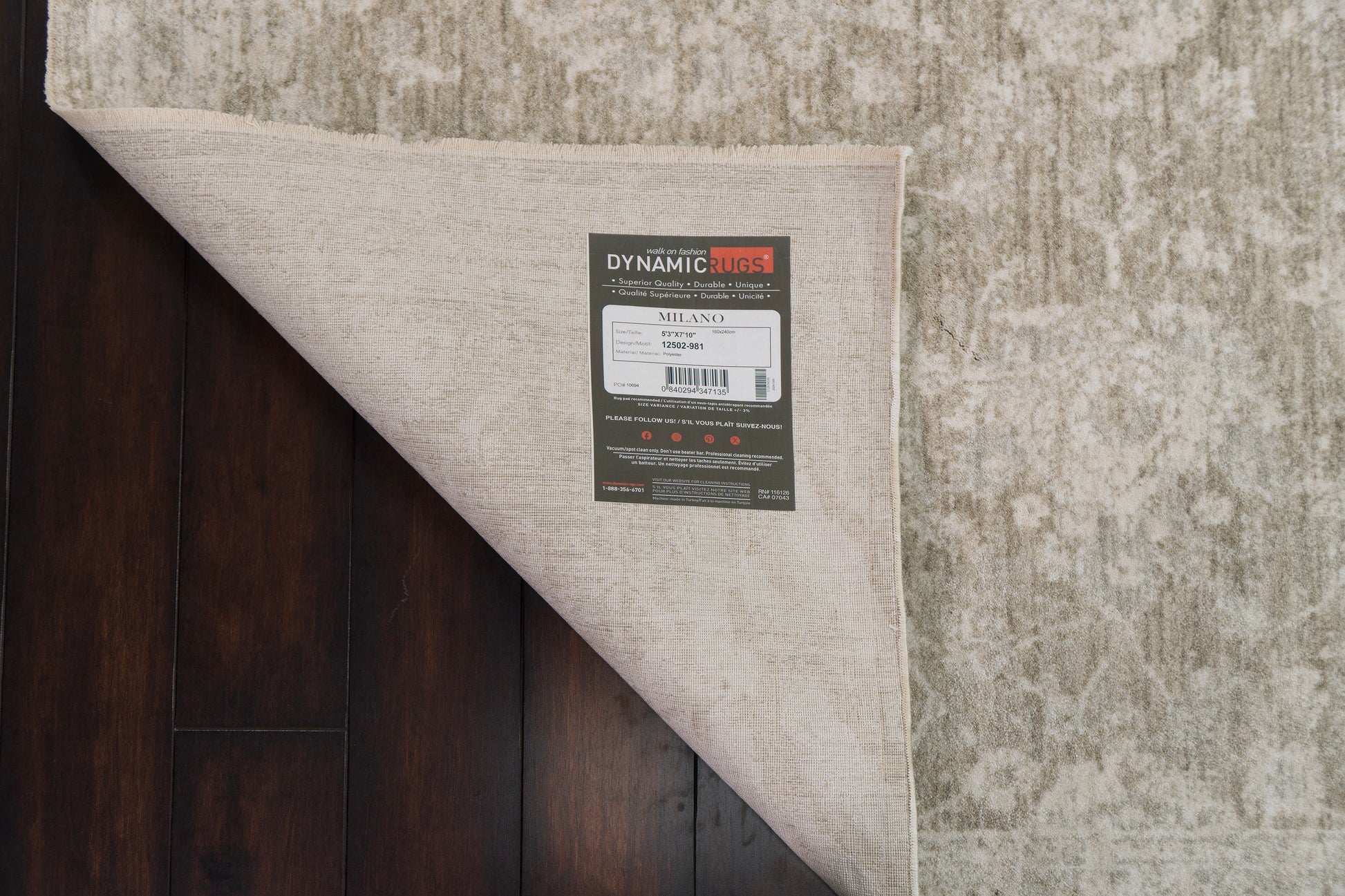 Milano Transitional Light Grey/Beige/Ivory Floral Medium Pile Rug
