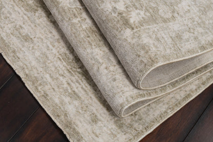 Milano Transitional Light Grey/Beige/Ivory Floral Medium Pile Rug
