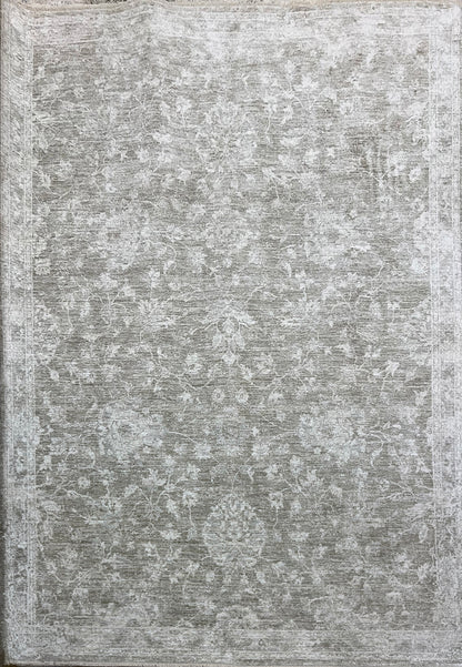 Milano Transitional Light Grey/Beige/Ivory Floral Medium Pile Rug