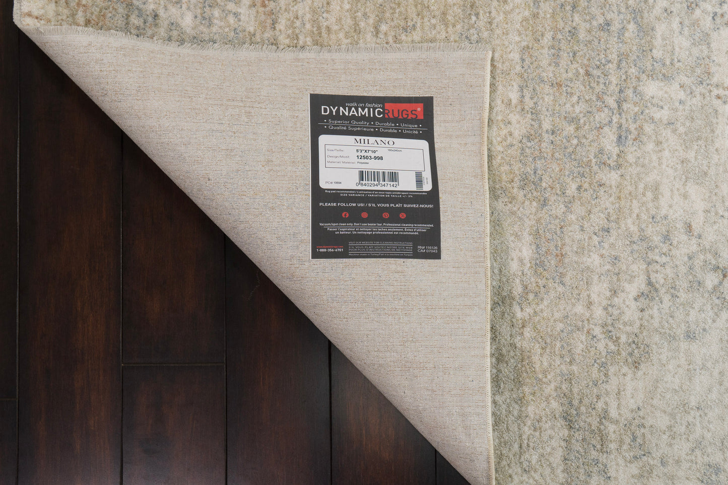 Milano Modern Light Grey/Grey/Beige Abstract Medium Pile Rug