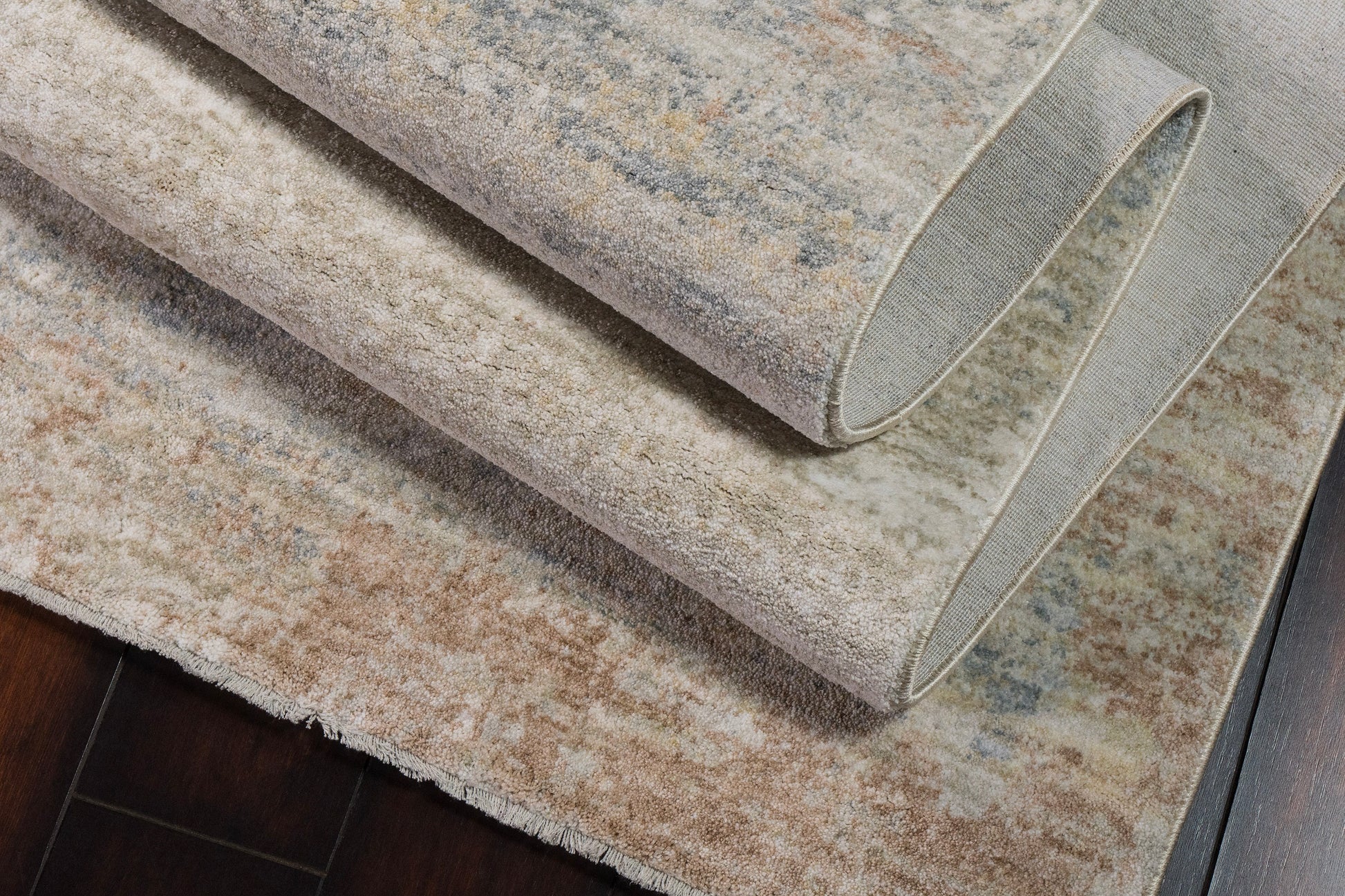 Milano Modern Light Grey/Grey/Beige Abstract Medium Pile Rug
