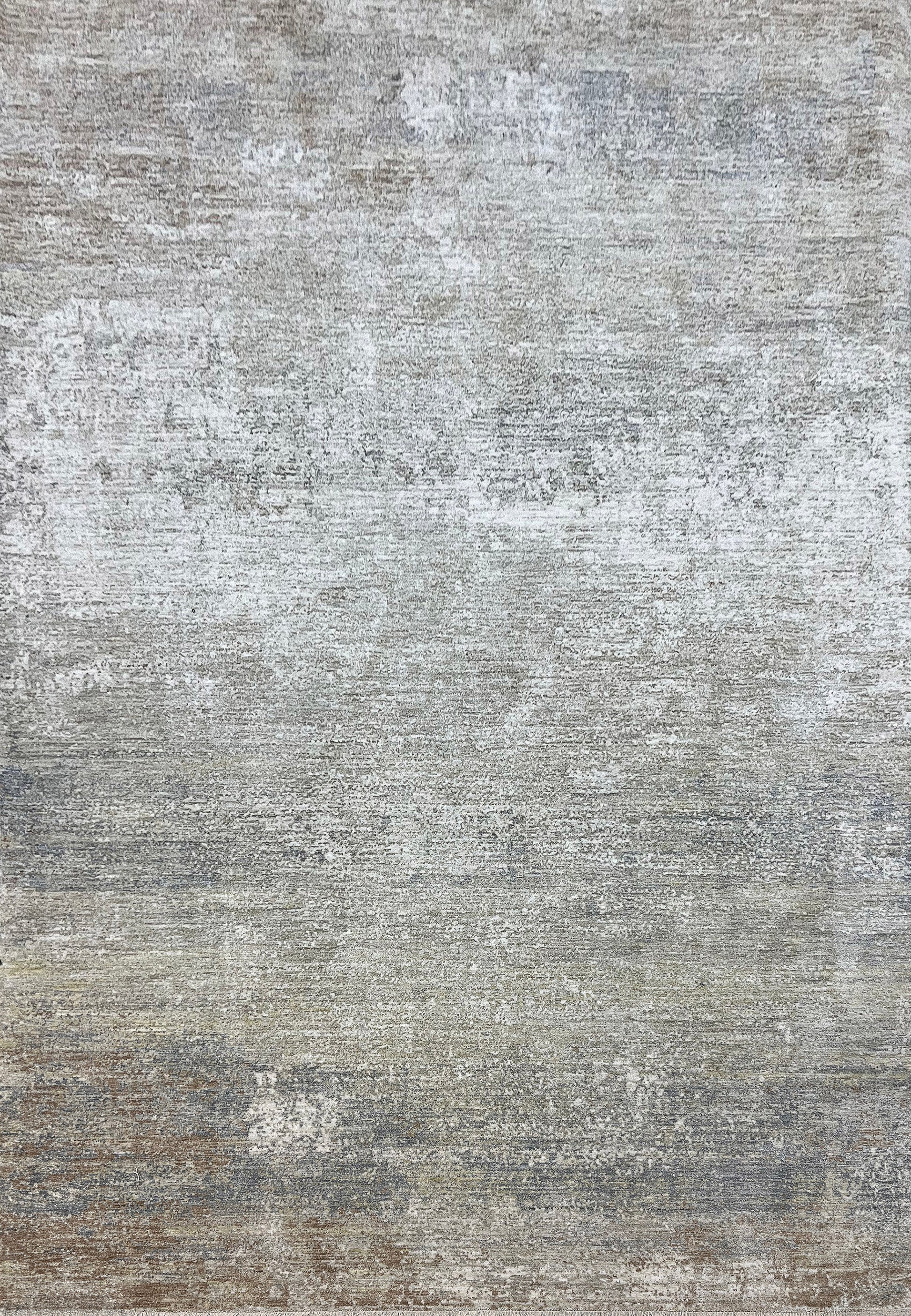 Milano Modern Light Grey/Grey/Beige Abstract Medium Pile Rug