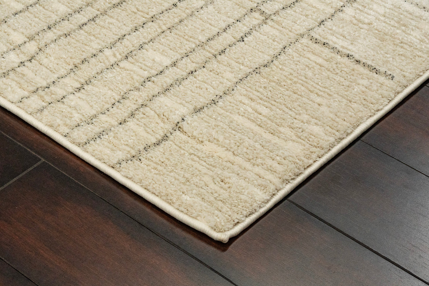 Monroe Modern Beige/Grey Geometric Medium Pile Rug
