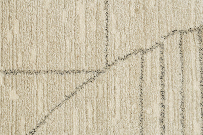 Monroe Modern Beige/Grey Geometric Medium Pile Rug