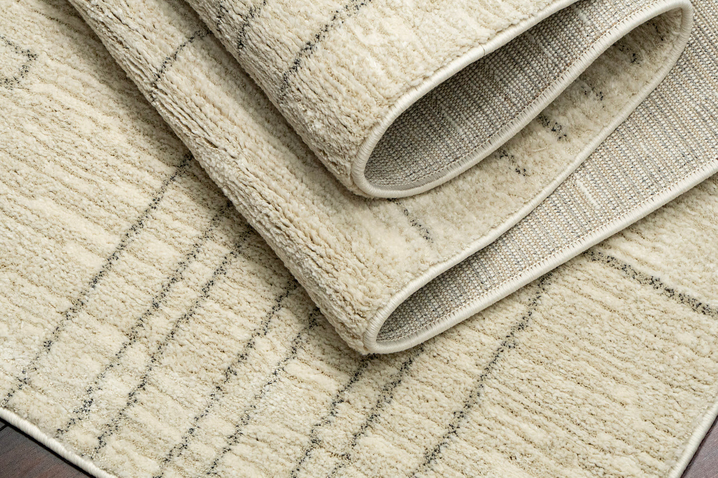 Monroe Modern Beige/Grey Geometric Medium Pile Rug