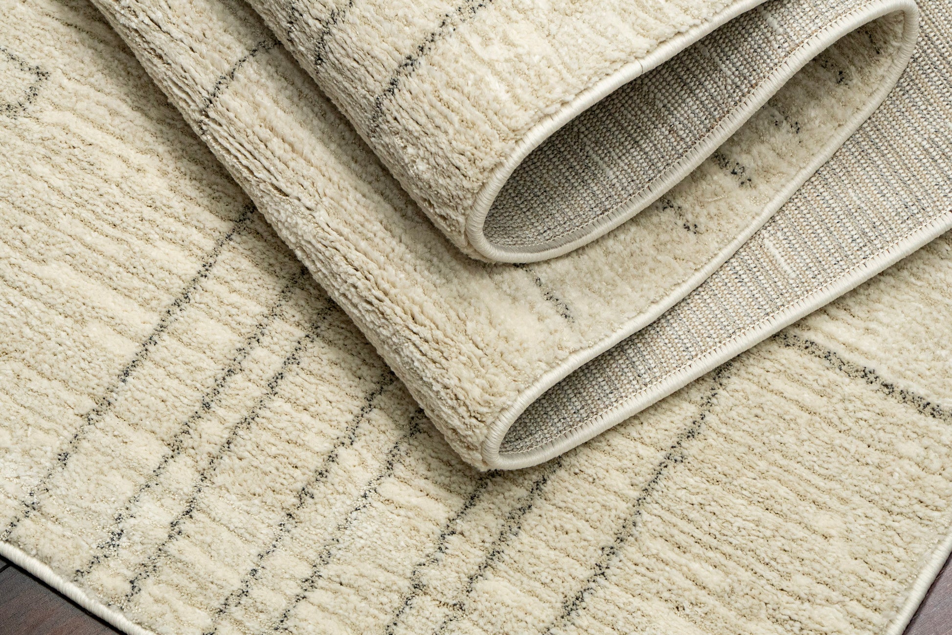 Monroe Modern Beige/Grey Geometric Medium Pile Rug