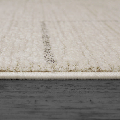 Monroe Modern Beige/Grey Geometric Medium Pile Rug