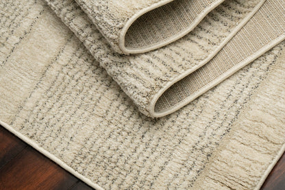 Monroe Modern Beige/Grey Geometric Medium Pile Rug