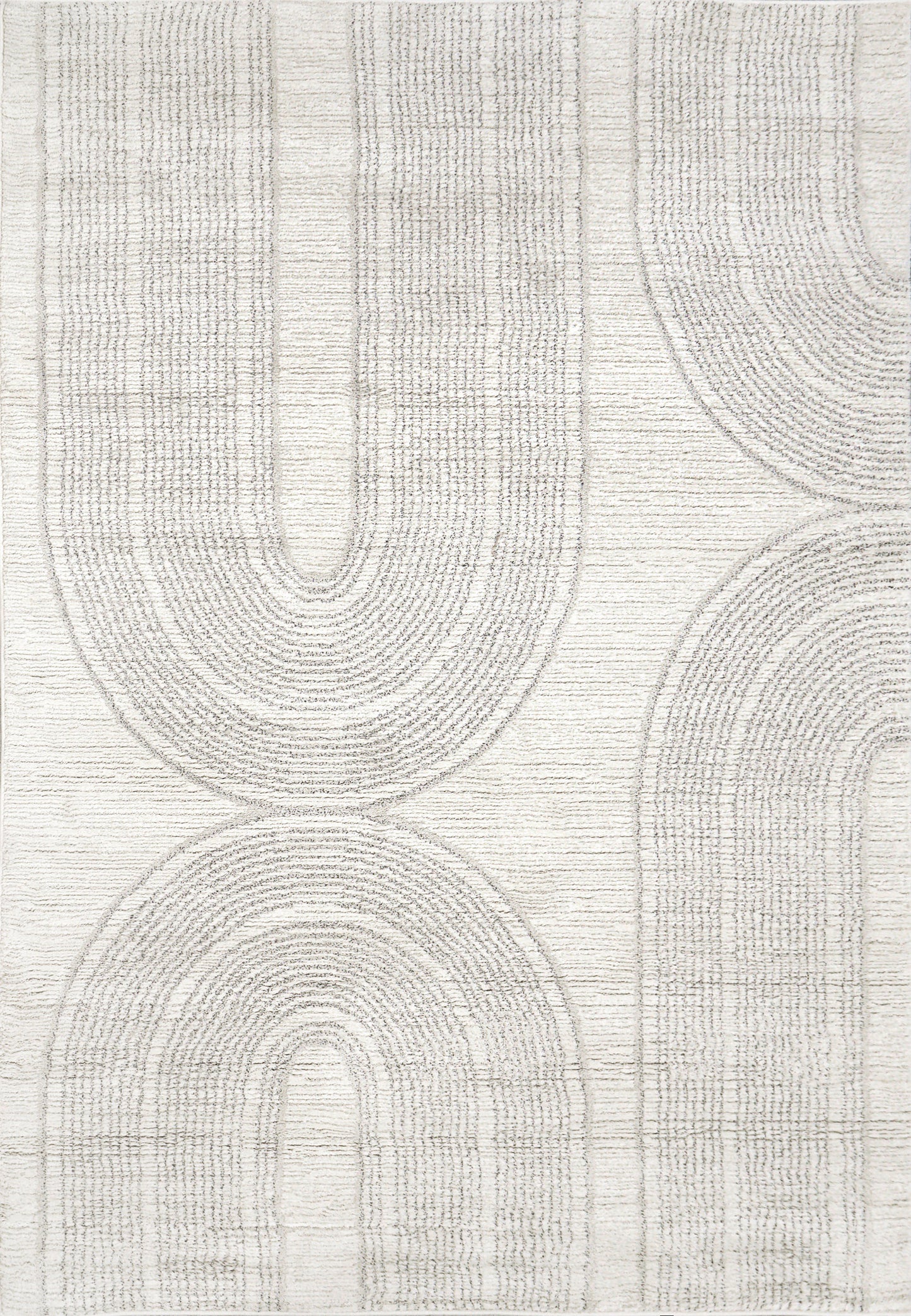 Monroe Modern Beige/Grey Geometric Medium Pile Rug