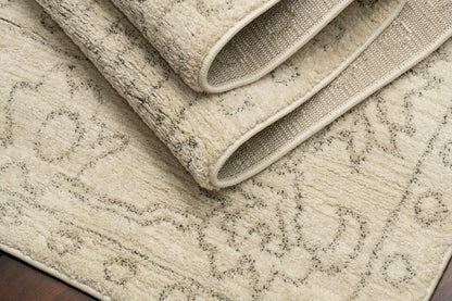 Monroe Modern Beige/Grey Oriental Medium Pile Rug