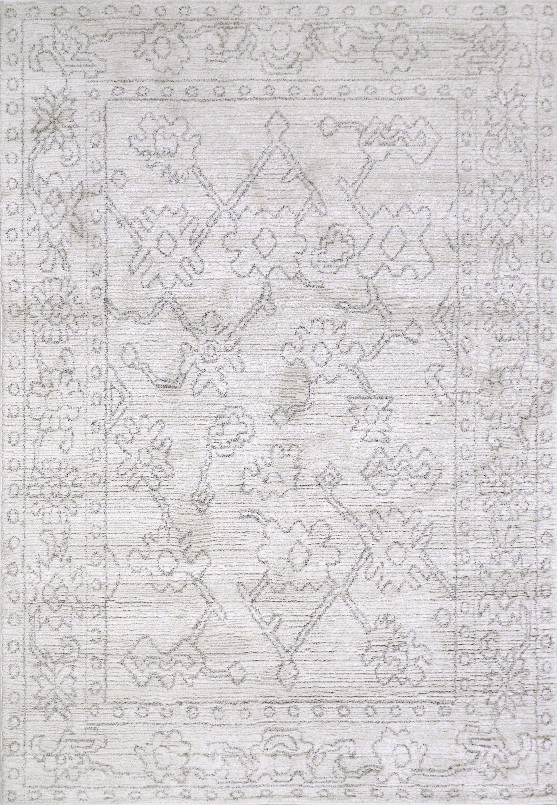 Monroe Modern Beige/Grey Oriental Medium Pile Rug
