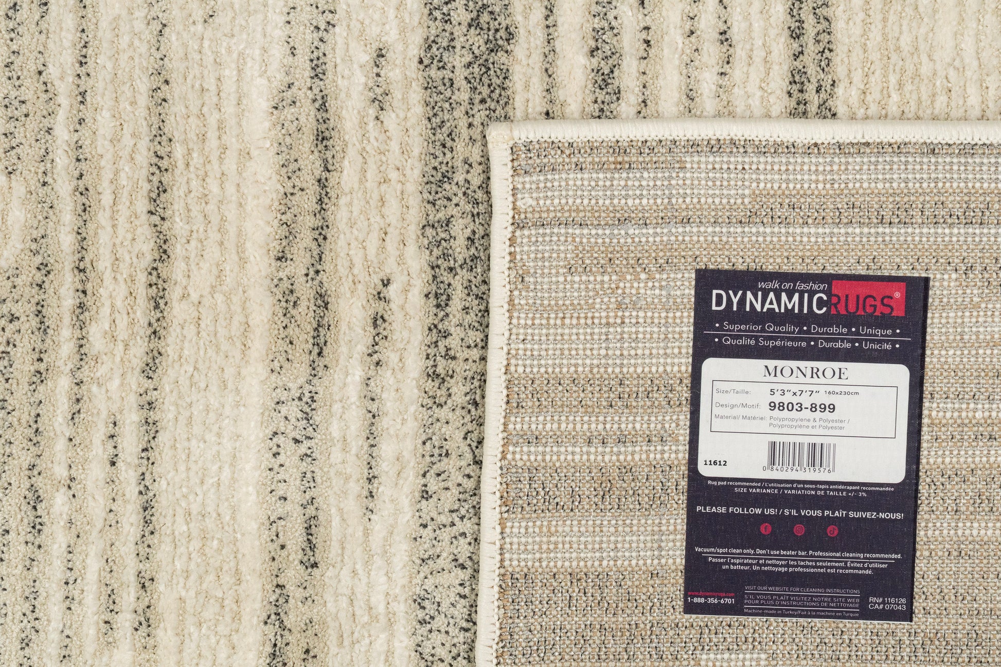 Monroe Modern Beige/Grey/Multi Abstract Medium Pile Rug