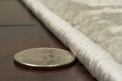 Monroe Modern Grey/Beige Abstract Medium Pile Rug