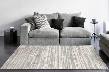 Monroe Modern Grey/Beige Abstract Medium Pile Rug